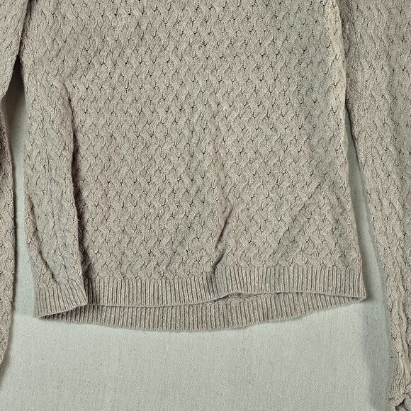 Banana Republic Small Beige V-Neck Knit Blend Sweater - Picture 14 of 16